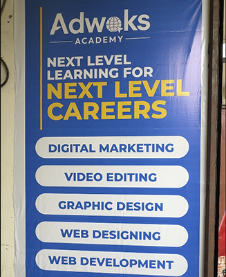  Adwoks Academy Jaipur vocational training banner for Digital Marketing and Video Editing courses